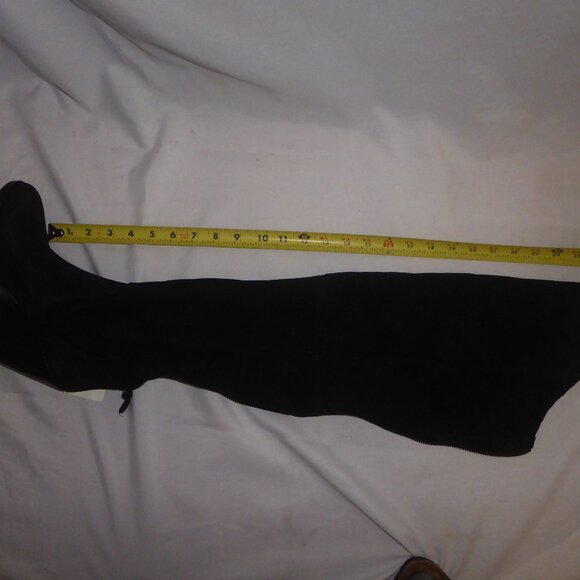 SOLD UGG Fiorentina Made In Italy Suede Thigh High Cuffable Wedge Heel Boots NIB - Picture 9 of 16